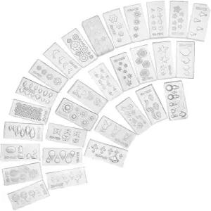 네일 아트 DIY 장식 디자인 실리콘을 위한 30 스타일 내구성 3D 아크릴 몰드