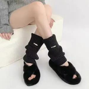 [하프클럽/셀러허브_여성트랜드패션]골지 니트 겨울 방한 발목토시 팔토시