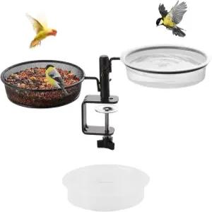 데크 버드 피더 플랫폼 마운트 배스 스파 겸용 플라워 스탠드 화분 탈부착 및 조절 가능한 튼튼한 강철