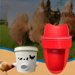 [하프클럽/셀러허브(펫)]닭 사료통 만들기 DIY 장착형 모이통 밥통 병아리 조류 급이기 급식기 사료