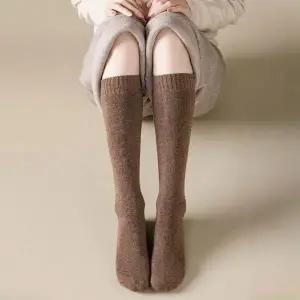 [하프클럽/셀러허브_여성트랜드패션]웜 무지 반스타킹 반양말 니삭스 4color