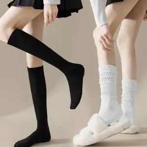 [하프클럽/셀러허브_여성트랜드패션]니삭스 롱 레이어드 여자겨울옷 신축