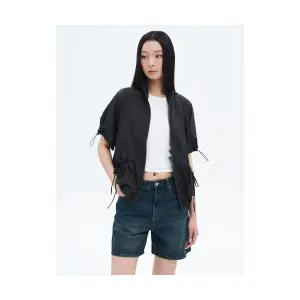 에잇세컨즈 8SECONDS 시어 셔링 반소매 점퍼 애쉬 1695537