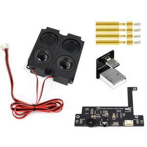 젯슨 나노용 USB 오디오 코덱 카드 드라이버 프리 지원 마이크 스피커 플러그 헤더 및 사운드 내장 앤 플레이