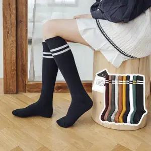 [하프클럽/셀러허브_여성트랜드패션]여성 라인포인트 두줄 니삭스 니삭스