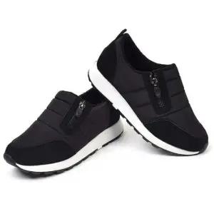 방한화 옆지퍼 패딩슬립온 누빔 여성 겨울 엄마신발