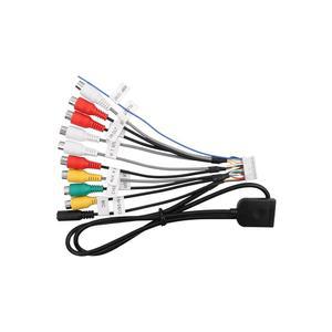 20핀 안드로이드 카 스테레오 RCA 없음) 가능 심 오디오 어댑터 16핀 배선 애프터마켓 마이크 카드 입출력 슬롯(심 케이블 호환 와이어 4G 전원으로 라디오에