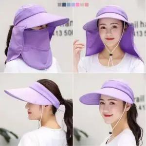 [패션] 얼굴 가리개 자외선 차단 썬캡 농부 모자 선캡 챙모자 농사 햇빛 밭일 농사용 텃밭일