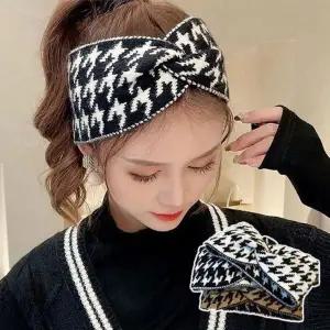 [하프클럽/셀러허브_여성트랜드패션]여성 하운드 체크 포인트 머리 꼬임디