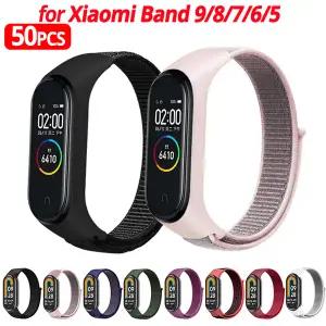 호환 샤오미 호환 미 밴드 10 9 7 8용 나일론 1팩 미밴드 4 5 6 7용 나일론 스포츠 밴드 벨트 스트랩 손목