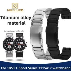 호환  남성용 경량 티타늄 합금 시계 스트랩 티쏘 1853 T-스포츠 MotoGP T115417 T115427 금속 시계 밴드 2