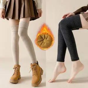 [하프클럽/셀러허브_여성트랜드패션]겨울양말 무릎 보호 보온 베이직 레그