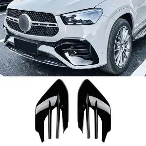 호환  메르세데스- GLE-클래스 W167 C167 GLE450 GLE53 AMG 2024용 프론트 범퍼 안개등 그릴 커버 프레임