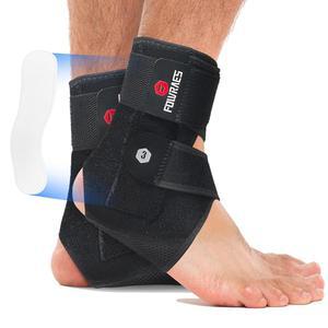 측면 안정제가 포함된 FOWRAES 2팩 발목 보호대 남녀 부상 위한 관절 달리기 배구 농구를 지지대 중형