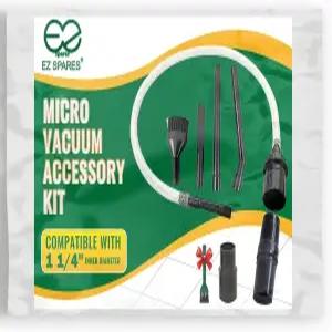 EZ SPARES 7PCS 마이크로 진공 부착물 7피스 범용 청소기 미니 키트 키보드 틈새 청소 도구 브러시