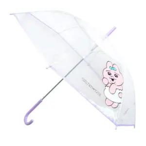 빤쮸토끼 장우산 투명 비닐 우산 퍼플 58사이즈