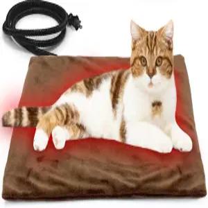 나모텍 반려동물 온열 패드 자동 온도 15.7인치 x 12인치의 반려견 및 반려묘를 위한 안전한 전기