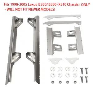 호환  Lexus IS200 IS300 Toyota Altezza XE10 RS200 AS200용 하드웨어가 포함된 전면 후면 범퍼 리프트