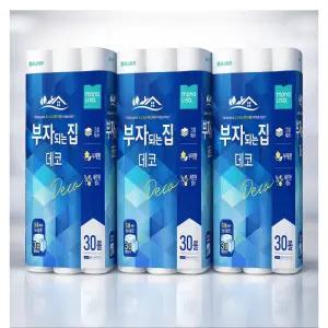 모나리자 부자되는 집 데코 27m(30롤) 3팩