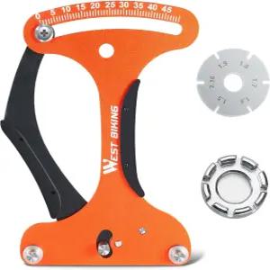 앵고어 스포크 장력계 알루미늄 합금 자전거 휠 도구 제조 또는 보정용 와이어 장력 조정 액세서리(노란색)