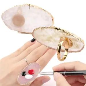 [재이앤재이 주식회사]메이크업 네일아트 믹싱 미니 파레트 손가락 링팔레