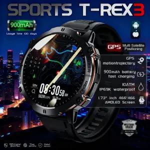 호환  남성용 방수 듀얼 밴드 GPS 블루투스 스마트워치 IP68 나침반 2025 스포츠 신제품 X3 군용 아웃도어