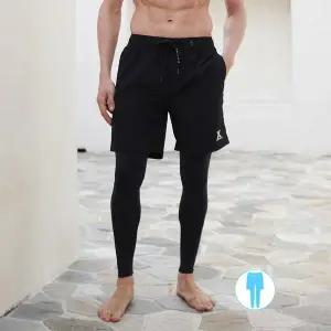 [하프클럽/베이직 엘르]베이직엘르 남성인 워터레깅스 반바지일체형 비치