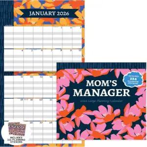 TF 출판 2026 맘스 매니저 월 캘린더 - 예약 및 일정을 위한 대형 그리드 가정 사무실 조직을 프리미엄