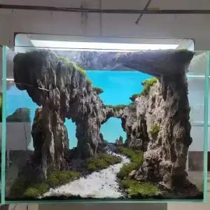 해이프 어항 장식품 동굴 수조 피규어 송진 수생 물고기