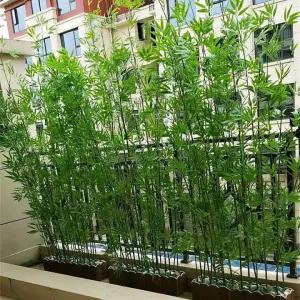 대나무 조경 울타리 파티션 화분 호텔 가림막 인조 마당