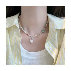 매장판매전용 JULIUS1 Lucky cat beads necklace JSB-542