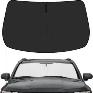 2017-2025년 지프 컴퍼스용 DWKJMYCP 윈드실드 선쉐이드 커스텀 핏 폴더블 선 블로커 액세서리 태양 광선