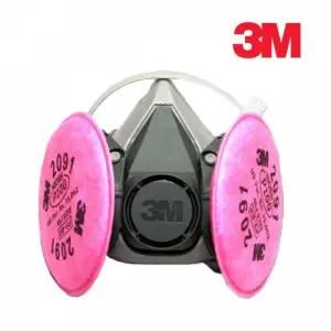 3M 방독마스크 6200+2091 방진 세트