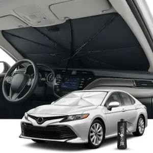 안달루스 브랜드 자동차 SUV 및 트럭용 윈드실드 선쉐이드 - 차량용 접이식 우산 선바이저 보관 파우치