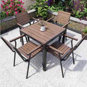 야외 테이블 세트 4인용 철제 원형 펜션 식당 팔리사드