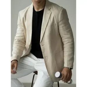 빈티지 겨울 가을 캐주얼 이태리풍 린넨 재킷 남성패션 슬림 코트 새 정장 DL4