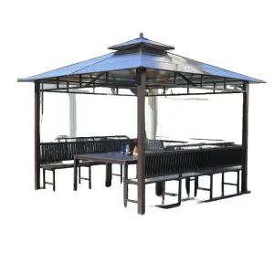 조립식팔각정 파고라 대형 가제보 합금 텐트 원두막 정자 야외 빌라 가든
