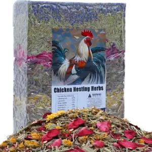 HSJZYDSM 42온스 치킨 네스팅 허브 꽃 진공 포장 2.6파운드 미리 혼합된 7개의 건조 천연 박스 허브로