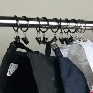 커튼고리 집게링 블랙 J7