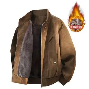 겨울 빅사이즈 남성패션 점퍼 코트 항공 기모 다운 도톰 뚱보룩 세무 자켓 무스탕 DL4