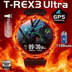 호환  2026 T-Rex3 울트라 1100mAh 배터리 스마트 워치 GPS 트랙 나침반 IP69K 방수 스포츠 트래커 야외 군