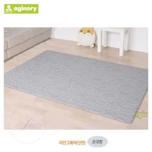 지아오 초대형 유아 놀이방매트 라인그레이 유아바닥매트