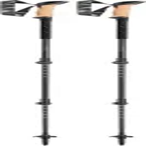 트레킹 및 하이킹을 위한 LEKI 블랙 시리즈 카본 조절식 경량 보행 폴