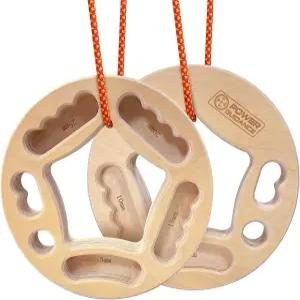 파워 가이드 행보드 핑거보드 클라이밍 그립 근력 훈련 실내 및 실외 양면 미끄럼 방지 휴대용