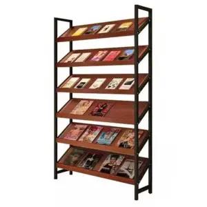 리플렛 선반 도서 진열장 메거진랙 스탠드 진열대 잡지 6단