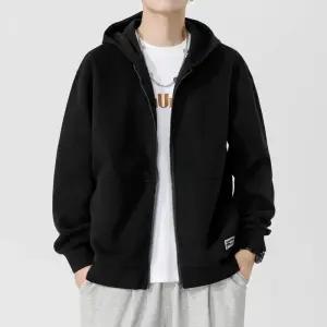 남성 트렌디 아이템 가디건 집업 가을겨울 후드 커플 트렌드 솔리드 카디건 HT4