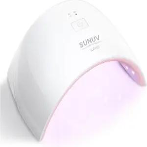 SUNUV UV LED 네일 램프 젤 폴리쉬 라이트용 드라이어 센서 2 타이머가 장착된 네일용 SUN9C 핑크 선물