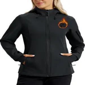 야외 하이킹을 위한 TACVASEN 여성용 방수 소프트쉘 재킷 후드 플리스 안감 따뜻한 가벼운 레인코트