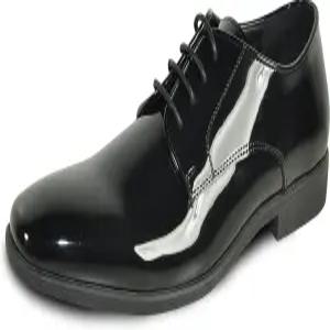 반젤로 남성 드레스 슈 옥스퍼드 포멀 턱시도 프롬 웨딩 - 와이드 블랙 특허 코냑