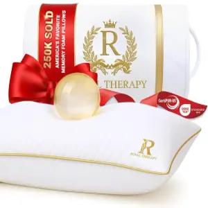 로얄 테라피 퀸 메모리 폼 베개 목 및 어깨 를 위한 조절 가능한 파쇄 무취 허리 배 옆잠자리 지원